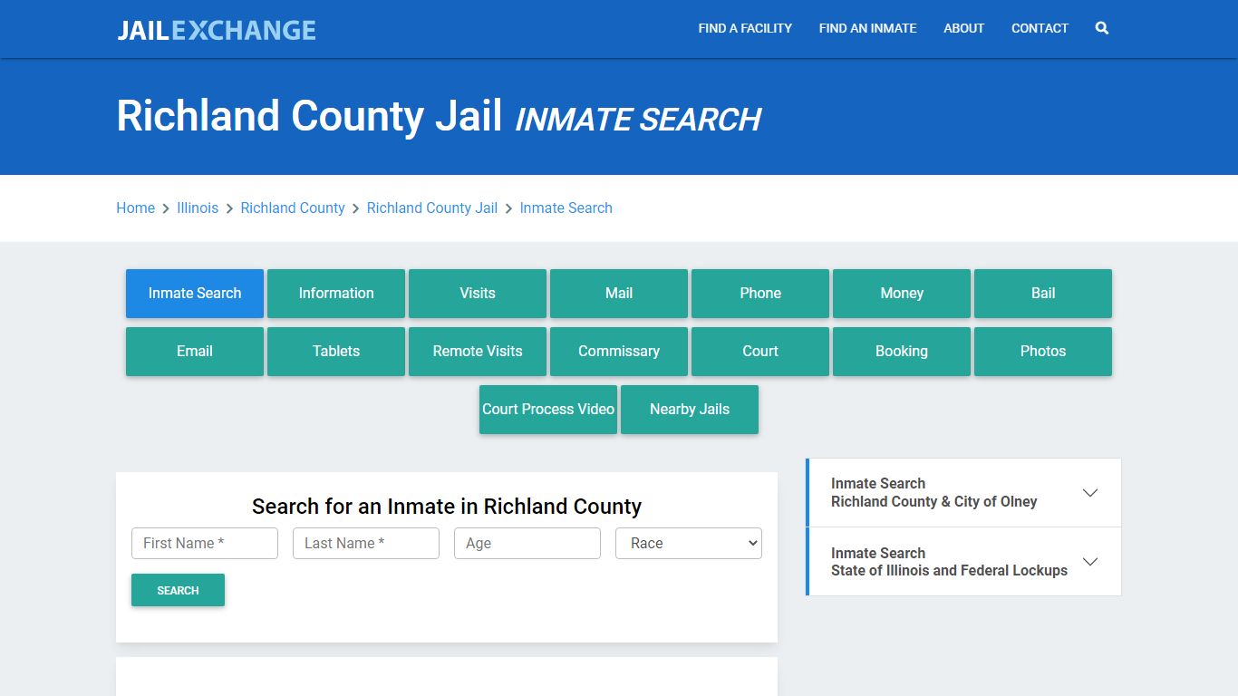 Richland County Jail, IL Inmate Search: Roster & Mugshots - Jail Exchange